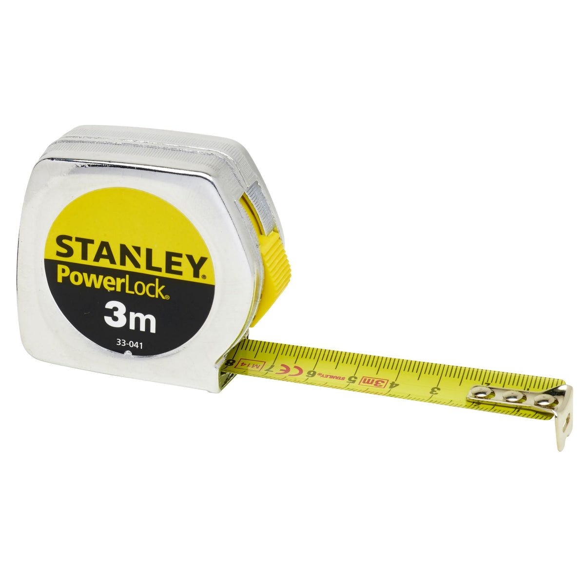 fita métrica powerlock® 3mx12,7mm caixa metálica - stanley (0-33-218) - 0-33-218