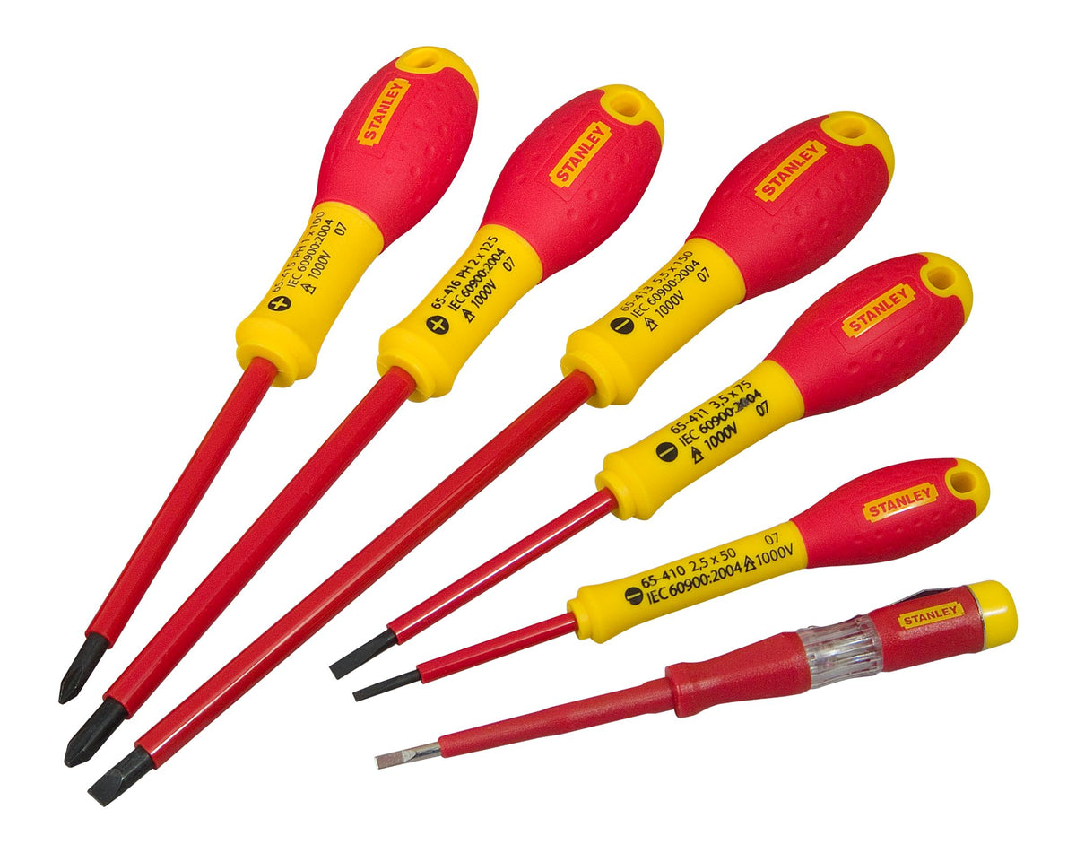 chave de fenda fatmax® plano isolado 1000v 3,5mmx75mm - stanley (0-65-411) - 0-65-411