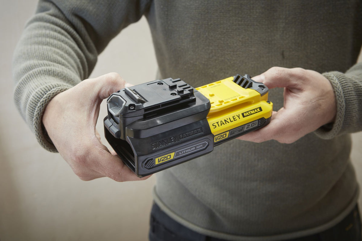 adaptador v20 li-ion 18v - stanley (sfmcb100-xj) - sfmcb100-xj