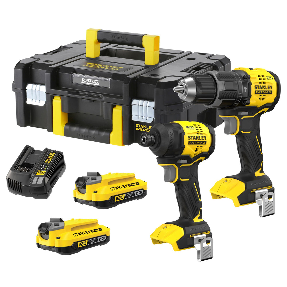 aspirador sólidos e escova v20 li-ion 18v 2em1. inclui 1 bateria li-ion 2ah e carregador 2a - stanley (sfmcvs001d1-qw) - sfmcvs001d1-qw