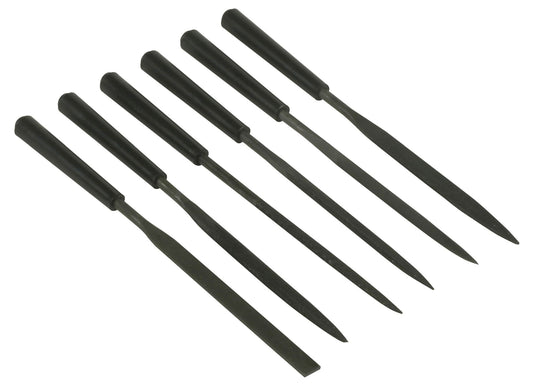 Conjunto de 6 Limas de Agulha 6'/150mm - Redonda, Plana, Triangular, Media Cana Meio Murça - STANLEY (0-22-500) - vista 1