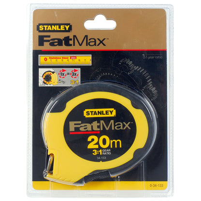 fita longa fatmax® aço inoxidável 20mx9.5mm - fechada - stanley (0-34-133) - 0-34-133