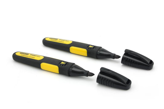 Marcador FATMAX® Ponta Biselada 2 Unidades - Preta - STANLEY (0-47-314) - vista 1