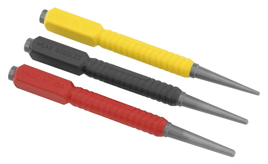 conjunto de punçoes dynagrip® - 3 unidades - stanley (0-58-930) - 0-58-930