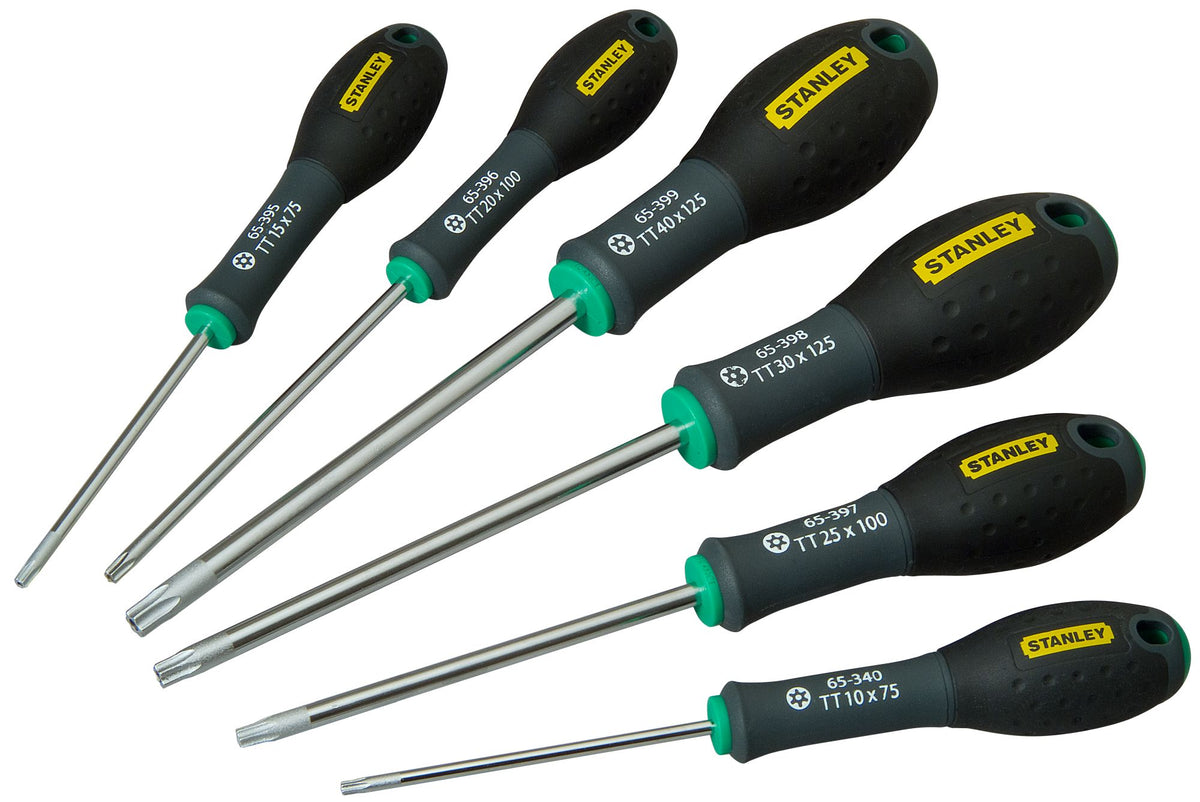 conjunto chaves de fenda fatmax® torx® - 6 peças - stanley (0-65-099) - 0-65-099