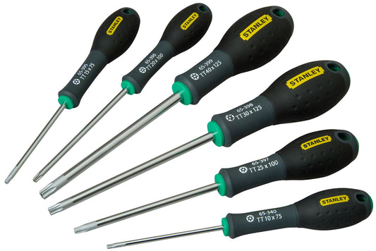 conjunto chaves de fenda fatmax® torx® - 6 peças - stanley (0-65-099) - 0-65-099