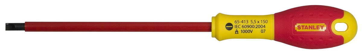 Chave de Fenda FATMAX® Plano Isolado 1000v 5,5mmx150mm - STANLEY (0-65-413) - vista 1