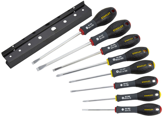 conjunto chaves de fenda fatmax® plano/phillips - 8 peças - stanley (0-65-437) - 0-65-437