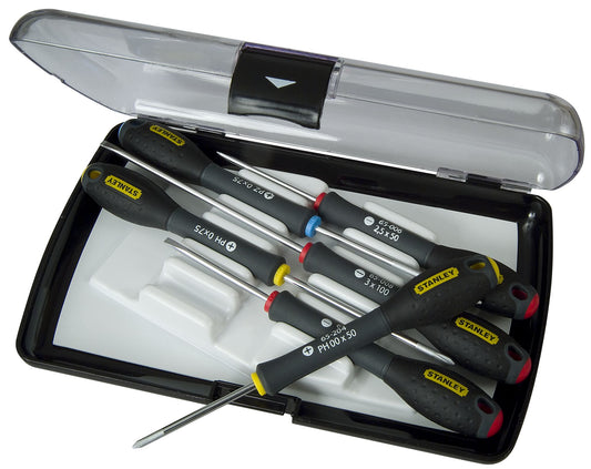 Conjunto Chaves de Fenda FATMAX® Precisão Plano/Phillips/Pozidriv - 6 Peças - STANLEY (0-65-492) - vista 1