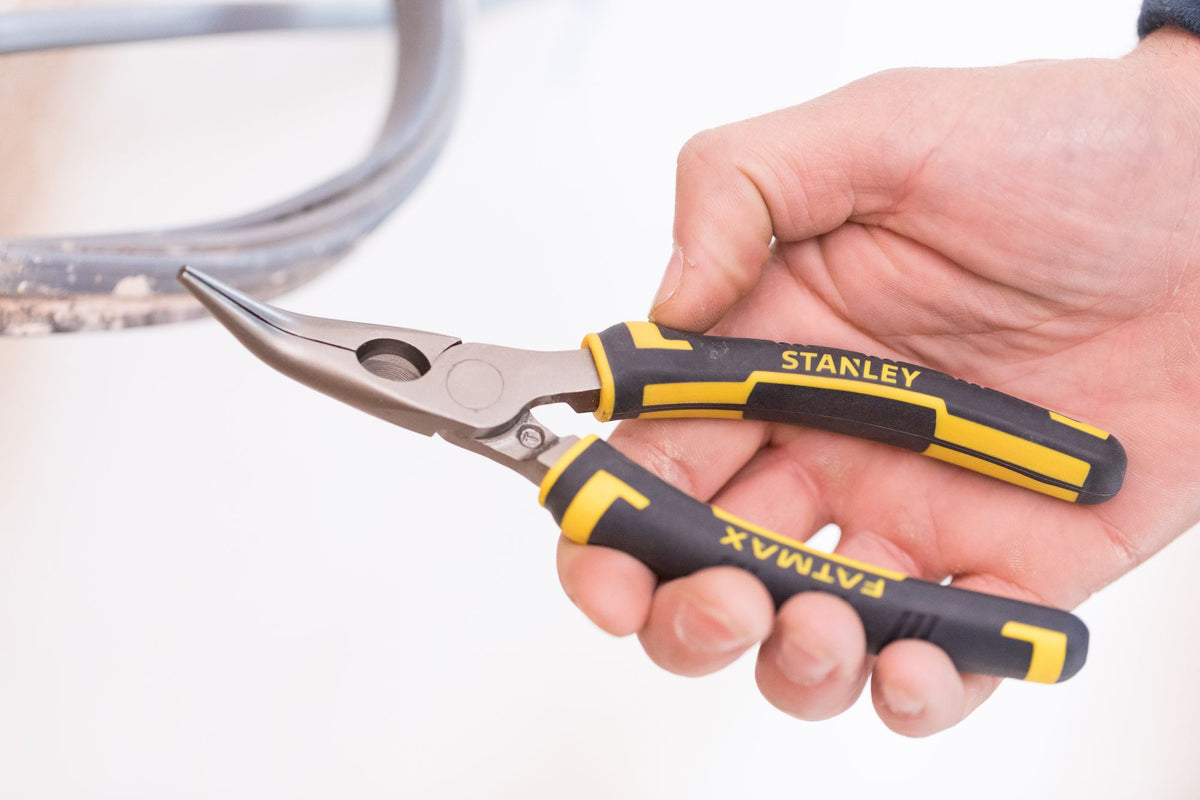 alicate fatmax® boca longa corva 160mm - stanley (0-89-871) - 0-89-871