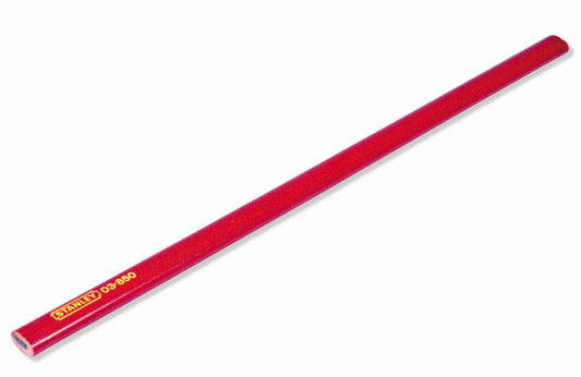 lápiz de carpinteiro 176mm - vermelho - stanley (1-03-850) - 1-03-850