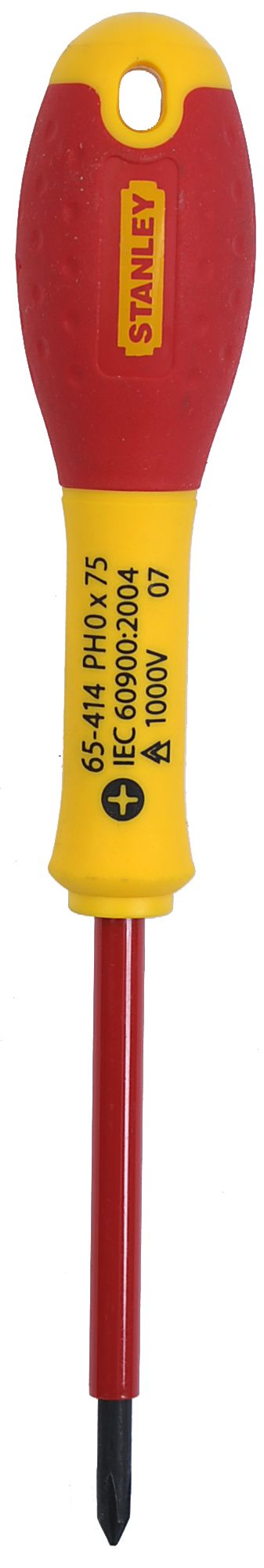 chave de fenda fatmax® phillips isolado 1000v ph0x75mm - stanley (1-65-414) - 1-65-414