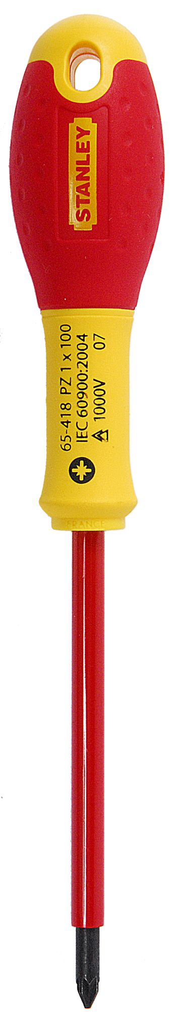chave de fenda fatmax® phillips isolado 1000v pz1x100mm - stanley (1-65-418) - 1-65-418