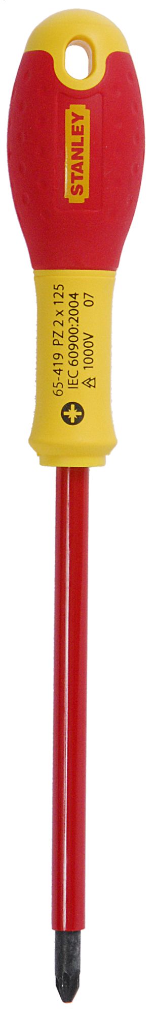 chave de fenda fatmax® phillips isolado 1000v pz2x125mm - stanley (1-65-419) - 1-65-419