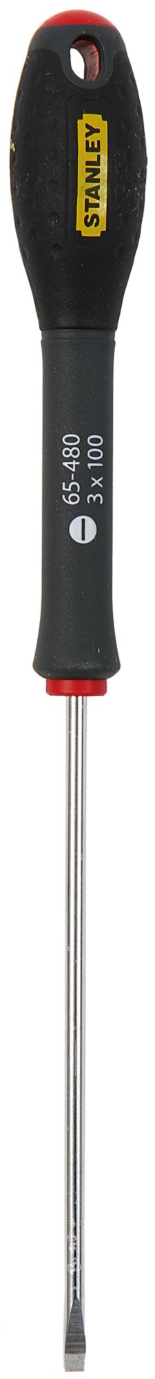 chave de fenda fatmax® plano 3mmx100mm - stanley (1-65-480) - 1-65-480