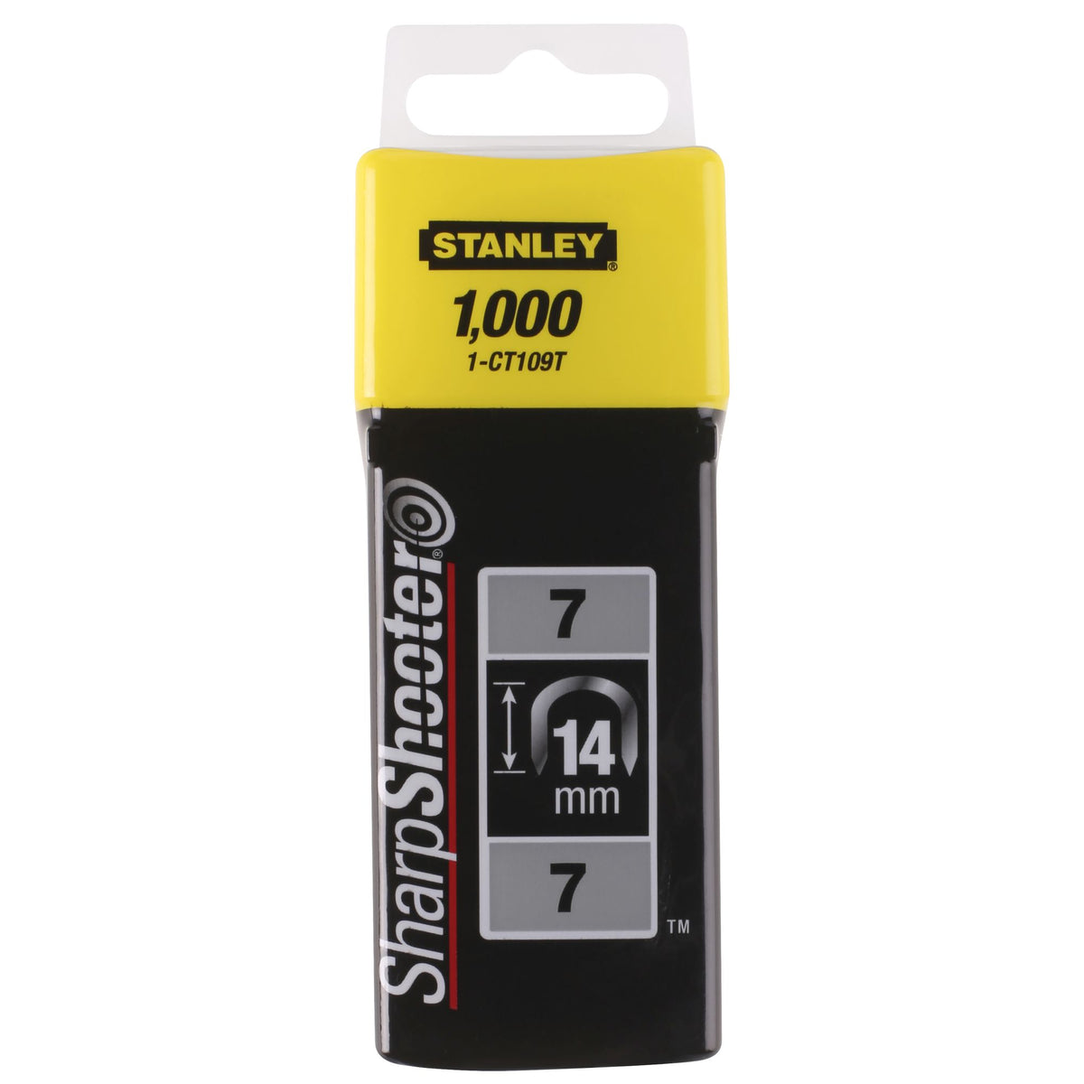 agrafo cable "7" 14mm -1000 unidades - stanley (1-ct109t) - 1-ct109t