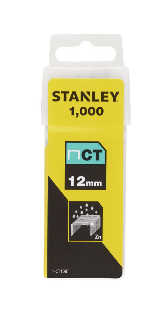 agrafo "ct" 12mm - 1000 unidades - agrafador 6-ct10x - stanley (1-ct308t) - 1-ct308t