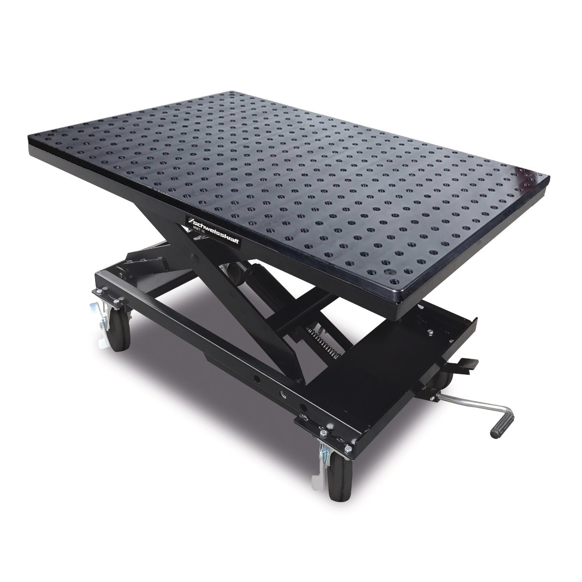 mesa móvel elevatória  mwt 16 com chapa plana perfurada - schweisskraft (1551161208n.2) - 1551161208n.2