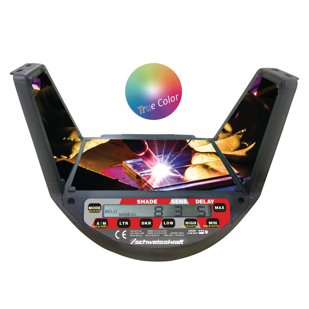 Capacete de soldadura automático VarioProtect PANORAMA-W DIGITAL TC - Schweisskraft (1654040) - vista 2