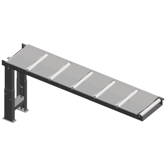 mesa de rolos 2000 x 390 mm, 350 kg/m - metallkraft (3649174) - 3649174