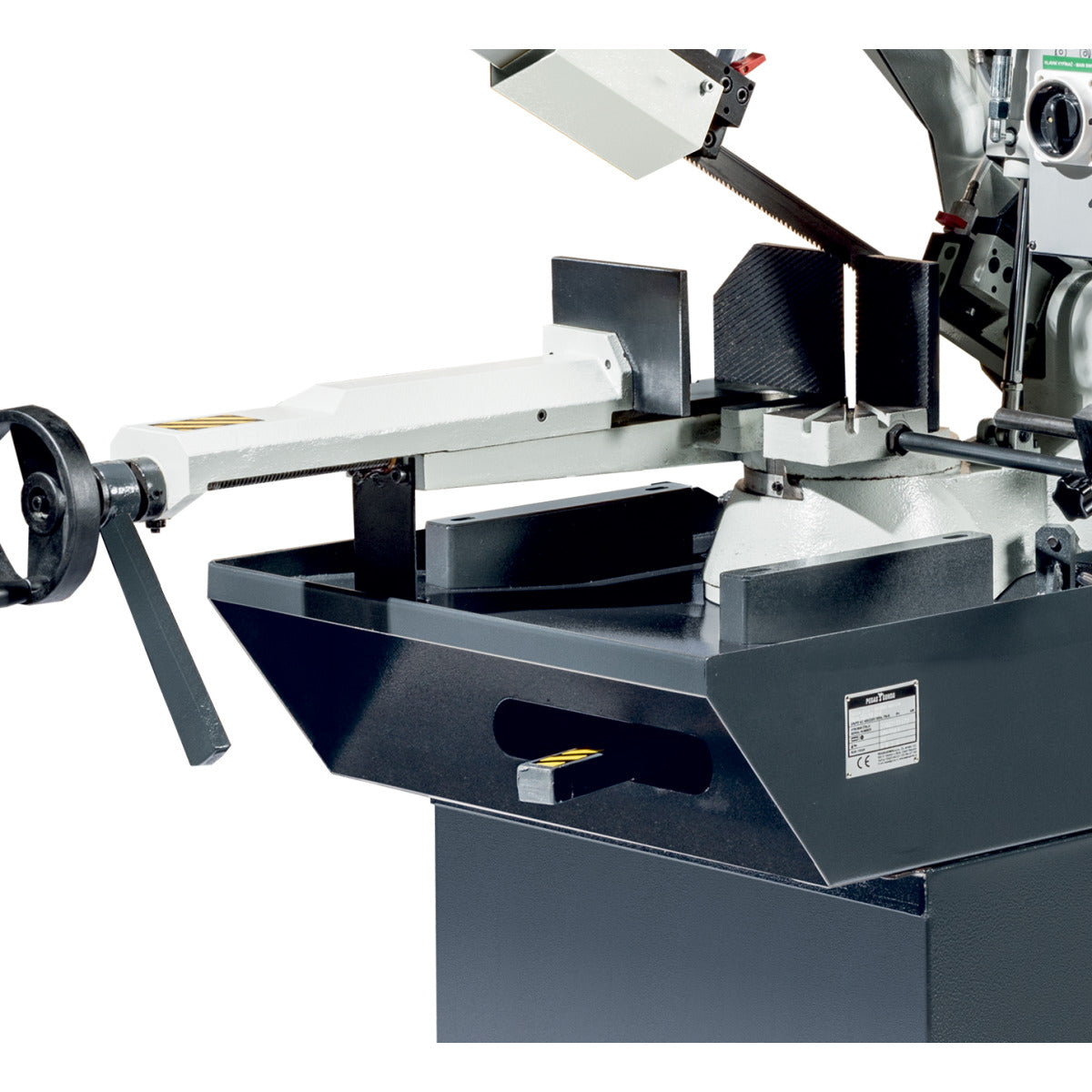 serrote de fita manual com braço rotativo e descida hidráulica bmbs 220 x 250 h-g - metallkraft (3680001) - 3680001