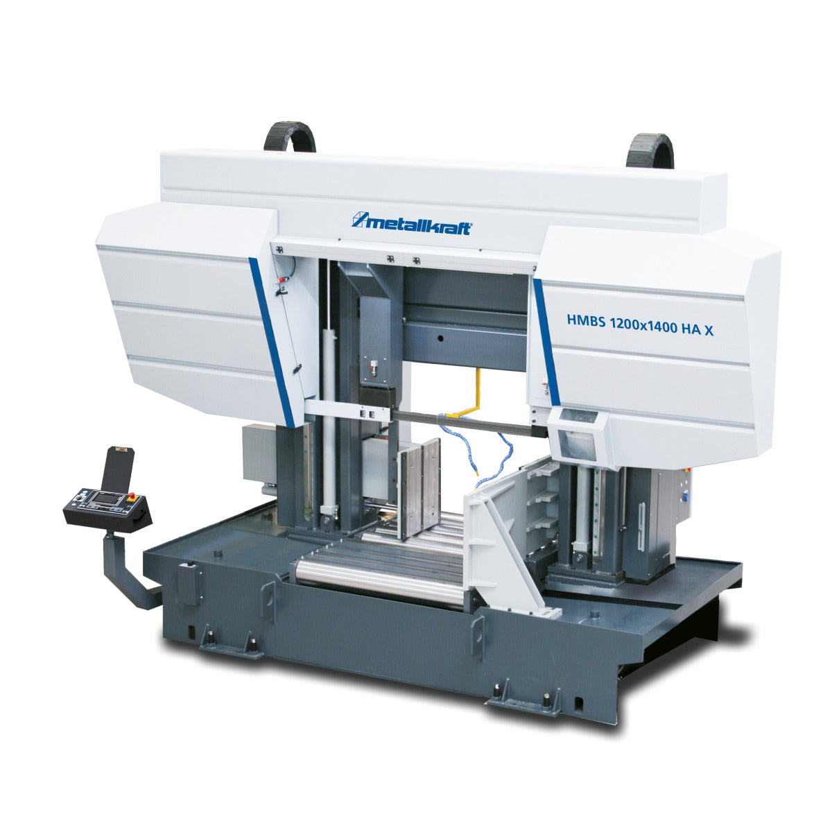 serrote de fita semiautomático horizontal de duas colunas hmbs 1200 x 1400 ha x - metallkraft (3690052) - 3690052
