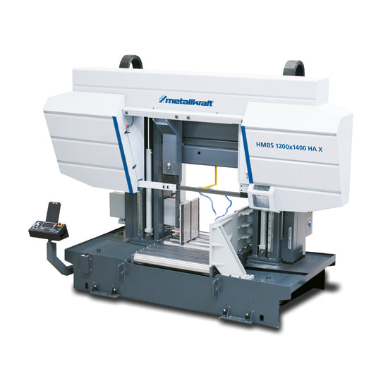 serrote de fita semiautomático horizontal de duas colunas hmbs 1200 x 1400 ha x - metallkraft (3690052) - 3690052