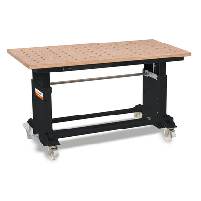 Mesa de trabalho com tampo multiplex de faia perfurado AMT 500 BL - Holzkraft (5191502) - vista 1