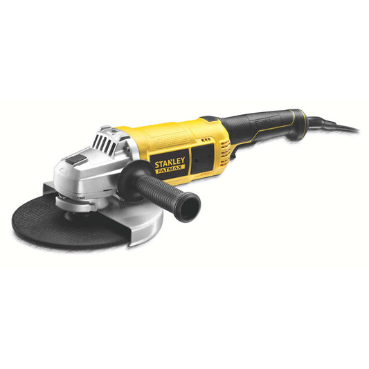 Rebarbadora 2.200W 230mm, velocidade 6.500 rpm, rosca do eixo M14. Inclui chave para mudança de acessórios e punho lateral - STANLEY (FME841-QS) - vista 1