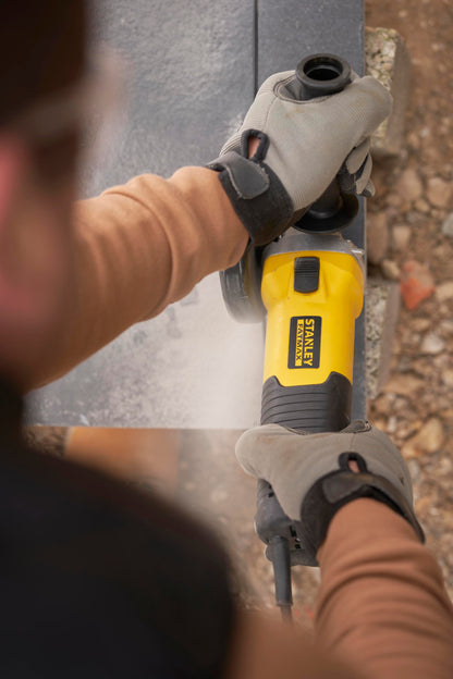 Rebarbadora 1.100W 125mm, velocidade variável 3.000 - 11.000 rpm, rosca do eixo M14, proteção contra o reinício e arranque suave. Inclui punho lateral - STANLEY (FMEG225VS-QS) - vista 4