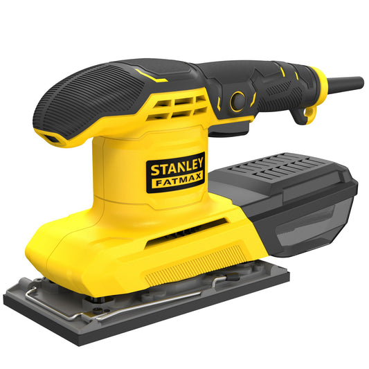 Lixadora Vibratória 280 W, base 190 × 90 mm, folha 187 × 90 mm, 7.000–12.000 rpm, órbita 2 mm e excentricidade 1 mm. Inclui folha abrasiva e mala - STANLEY (FMEW214K-QS) - vista 1