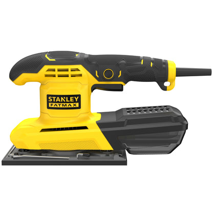 Lixadora Vibratória 280 W, base 190 × 90 mm, folha 187 × 90 mm, 7.000–12.000 rpm, órbita 2 mm e excentricidade 1 mm. Inclui folha abrasiva e mala - STANLEY (FMEW214K-QS) - vista 3