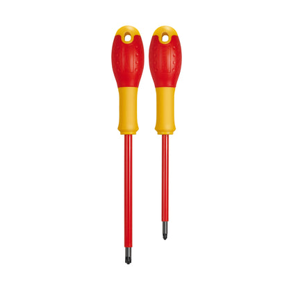 Conjunto Chaves de Fenda Eletricista Isolado 1000v FATMAX® Borneo VDE PZ1x100mm, PZ2x125mm - STANLEY (FMHT0-62649) - vista 2