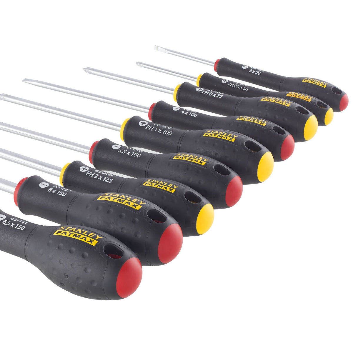 conjunto chaves de fenda fatmax® plano/phillips - 10 peças - stanley (fmht65439-0) - fmht65439-0