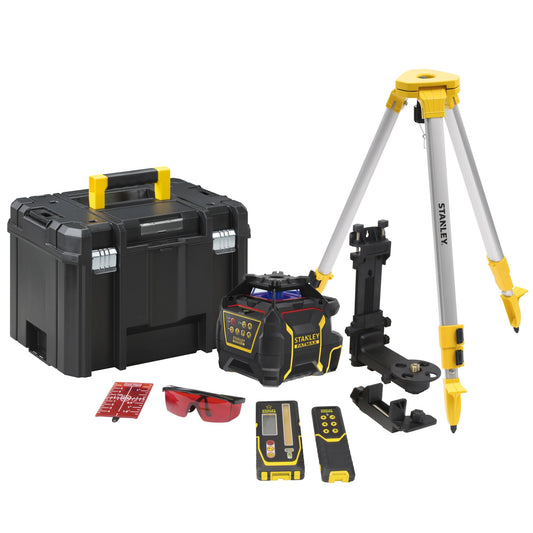Nível laser FATMAX® Vermelho rotativo com bateria de lítio recarregável. Alcance 60m (400m com detetor) - STANLEY (FMHT77449-1) - vista 1