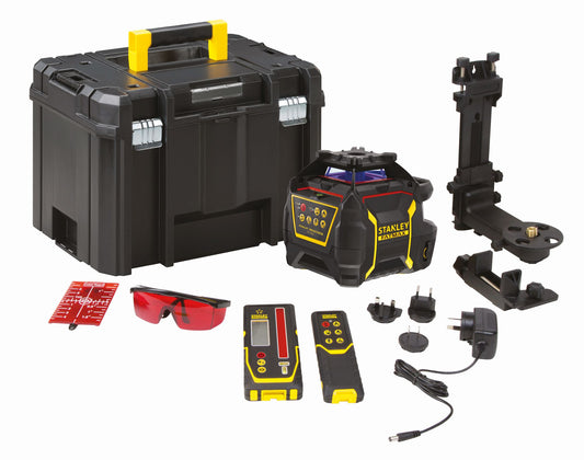 Nível laser FATMAX® Vermelho rotativo com bateria de lítio recarregável. Alcance 60m (600m com detetor) - STANLEY (FMHT77447-1) - vista 1