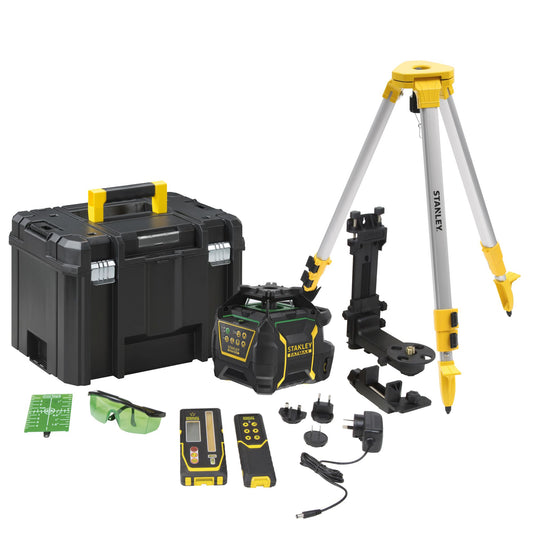 Nível laser FATMAX® Verde rotativo com bateria de lítio recarregável. Alcance 60m (600m com detetor) - STANLEY (FMHT77448-1) - vista 1