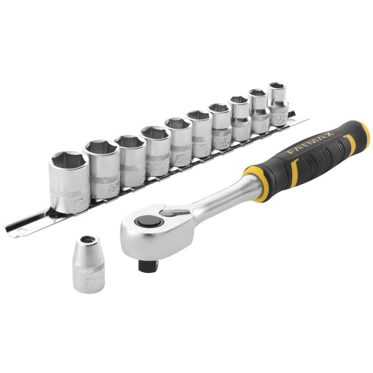 conjunto de roquete fatmax® 3/8" 120 dentes y pontas - 22 peças - stanley (fmmt82680-0) - fmmt82680-0