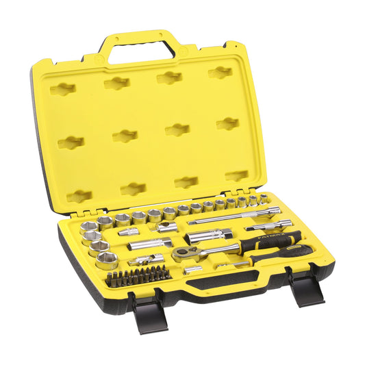 conjunto de roquete y chaves de caixa fatmax® 3/8" 120 dentes - 49 peças - stanley (fmmt82684-1) - fmmt82684-1