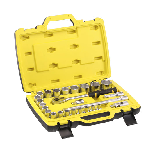 conjunto de roquete y chaves de caixa fatmax® 1/2" 120 dentes - 26 peças - stanley (fmmt82685-1) - fmmt82685-1