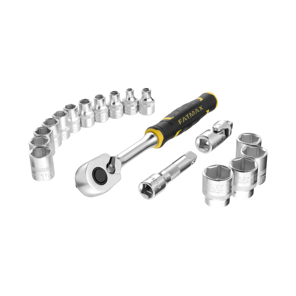 Conjunto Roquete y Chaves de Caixa FATMAX® PRO-STACK™ 3/8' Pontas - 18 Peças - STANLEY (FMMT98102-0) - vista 1