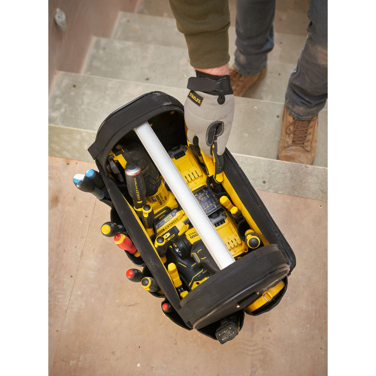 bolsa ferramentas fatmax® pro-stack™ aberta - stanley (fmst17626-1) - fmst17626-1