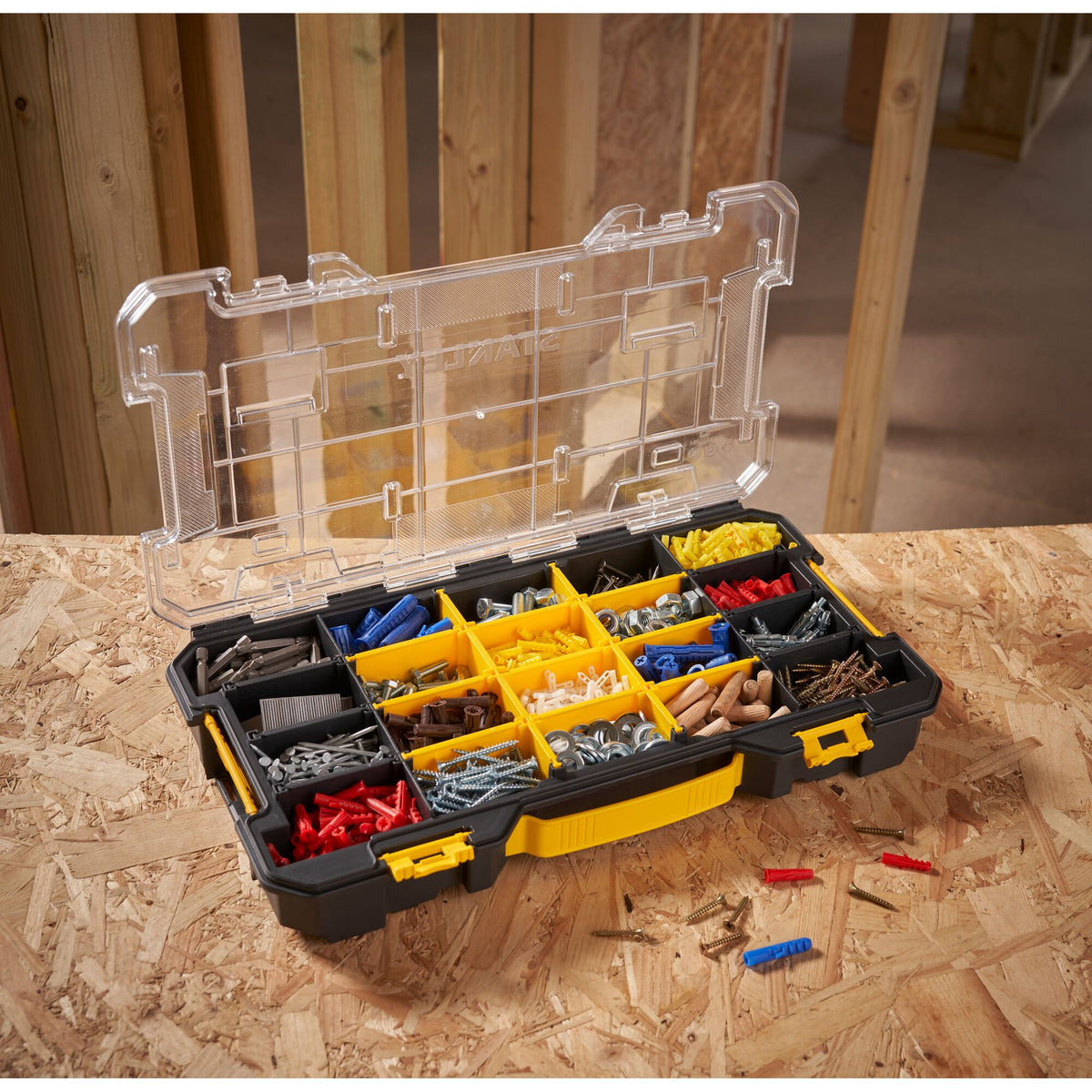 Set Organizador FATMAX® PRO-STACK™ - 1 Organizador 2/3 - 43,5cm, 2 Organizadores 1/3 - 23cm - STANLEY (FMST61150-1) - vista 4
