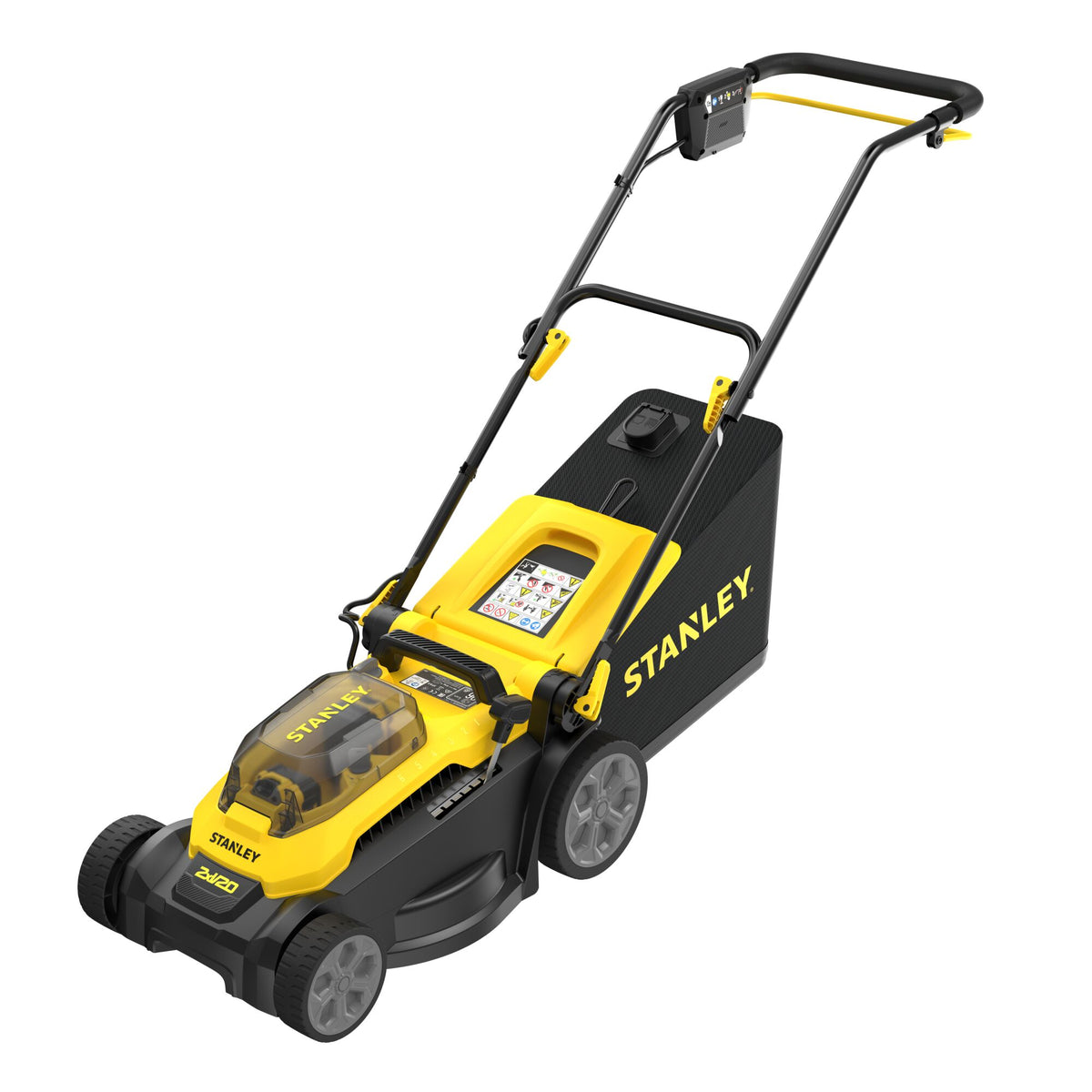 Corta-Relvas sem escovas V20 Li-Ion 2x18V 37cm com 2 baterias 4Ah - STANLEY (SCMWP3701M2-QW) - vista 2