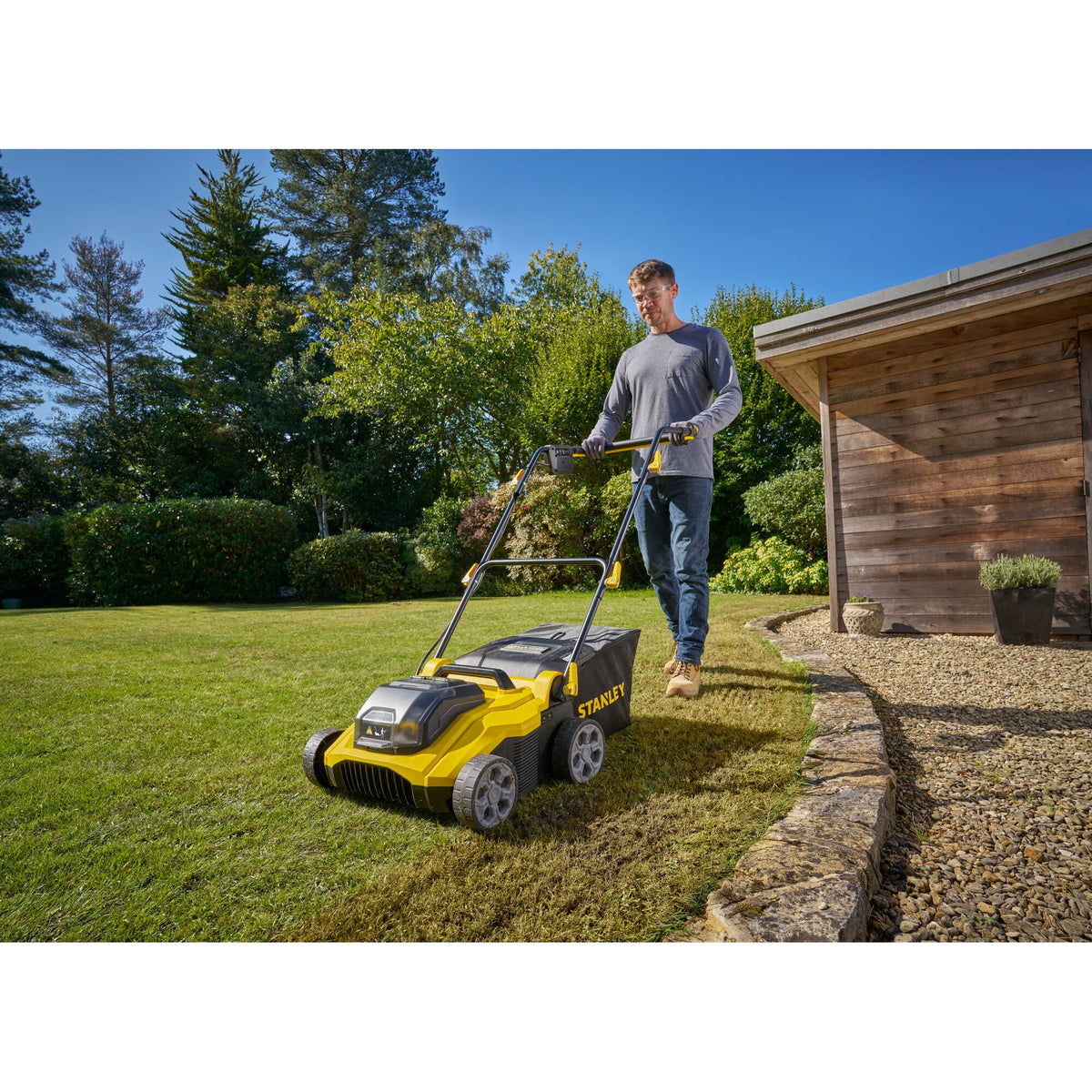 Escarificador sem escovas V20 Li-Ion 2x18V 38cm com 2 baterias 4Ah - STANLEY (SCOEP3801M2-QW) - vista 4