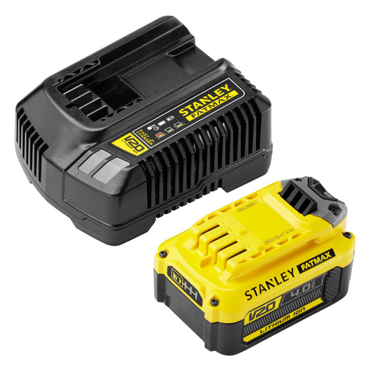 Pack: 1 bateria V20 Li-Ion 18V 4Ah + Carregador 2A - STANLEY (SFMCB14M1-QW) - vista 1
