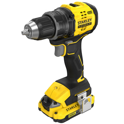 Berbequim Aparafusador BRUSHLESS V20 Li-Ion 18V 60Nm, bucha metálica 13mm, 15 + 1 posições de torque, 2 velocidades 600/1.900 rpm. Inclui 2 baterias Li-Ion 2Ah, carregador 1.25A e mala PROSTACK. - STANLEY (SFMCD714D2T-QW) - vista 3