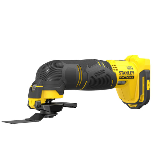 Multi-Ferramenta Oscilante V20 Li-Ion 18V, velocidade variável 8.000 - 18.000 opm, ángulo de oscilação 1,4°/2,8°. Sem carregador/bateria. Inclui 14 acessórios. Sem carregador/bateria - STANLEY (SFMCE500B-XJ) - vista 1