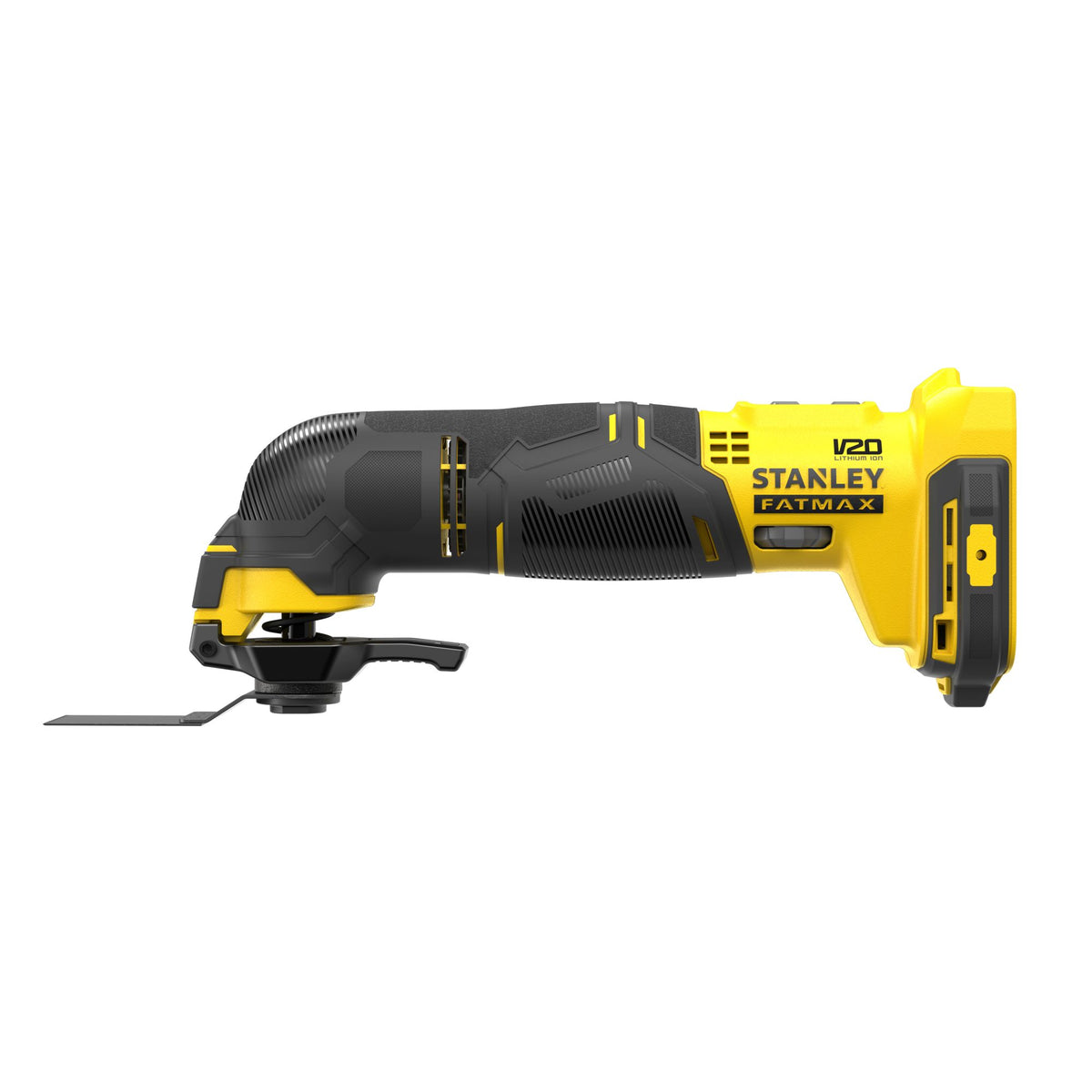 Multi-Ferramenta Oscilante V20 Li-Ion 18V, velocidade variável 8.000 - 18.000 opm, ángulo de oscilação 1,4°/2,8°. Sem carregador/bateria. Inclui 14 acessórios. Sem carregador/bateria - STANLEY (SFMCE500B-XJ) - vista 2