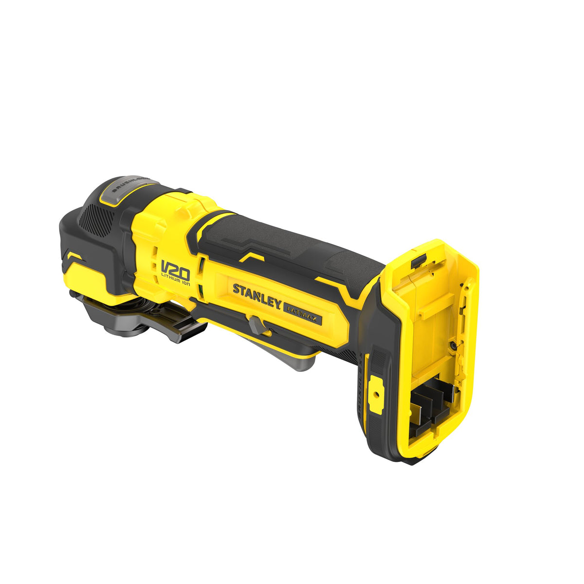multi-ferramenta oscilante brushless v20 li-ion 18v, velocidade variável 0 - 19.000 opm, ángulo de oscilação 1.6°/3.2°. inclui 14 acessórios. sem carregador/bateria - stanley (sfmce510b-xj) - sfmce510b-xj